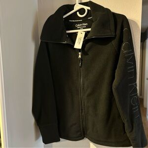 Calvin Klein Performance Women’s Fleece Jacket – Black Full Zip - NWT